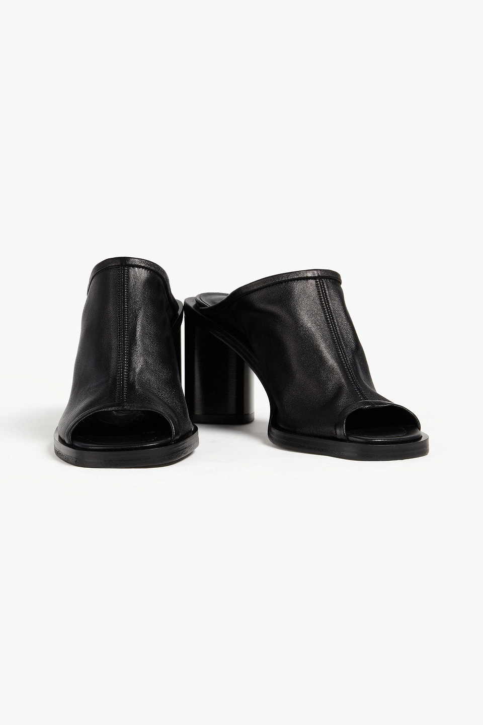 Acne Studios Leather Mules In Black