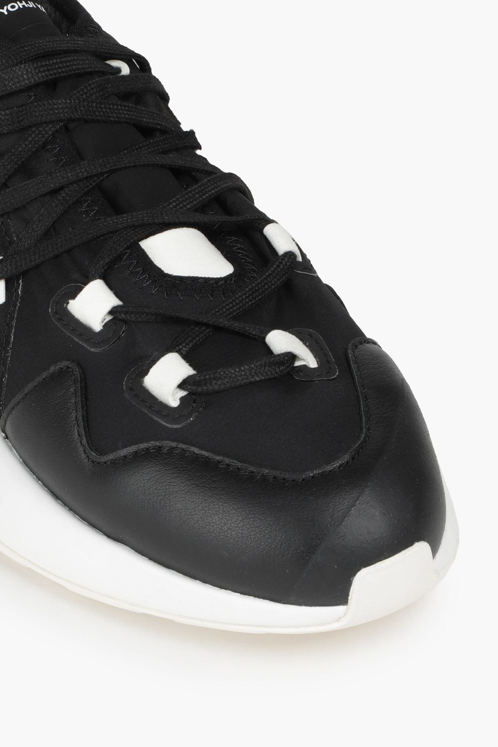 Y-3 Idoso Boost striped neoprene, leather and mesh sneakers