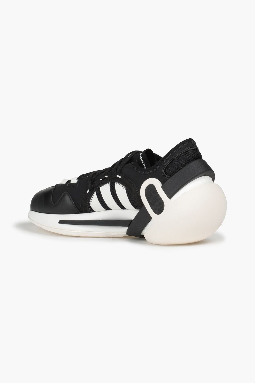 Y-3 Idoso Boost striped neoprene, leather and mesh sneakers