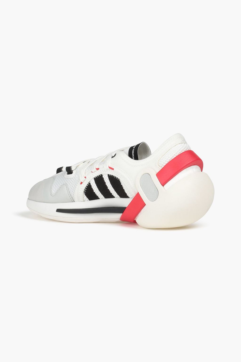 Y-3 Idoso Boost striped shell, leather and mesh sneakers