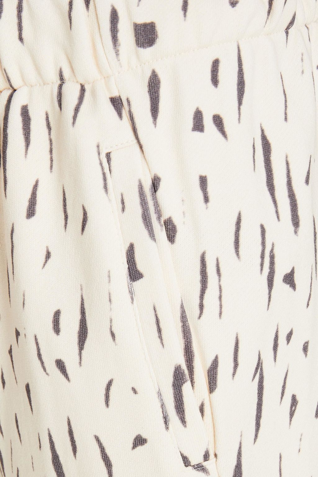 THE UPSIDE Printed French cotton-terry track pants
