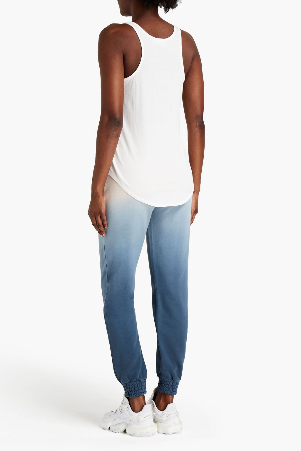 THE UPSIDE Dégradé French cotton-terry track pants