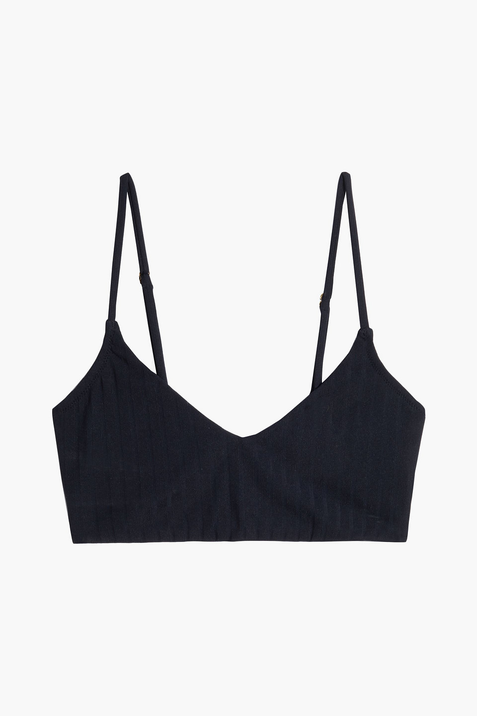 Melissa Odabash Tortola Ribbed Bikini Top In Black