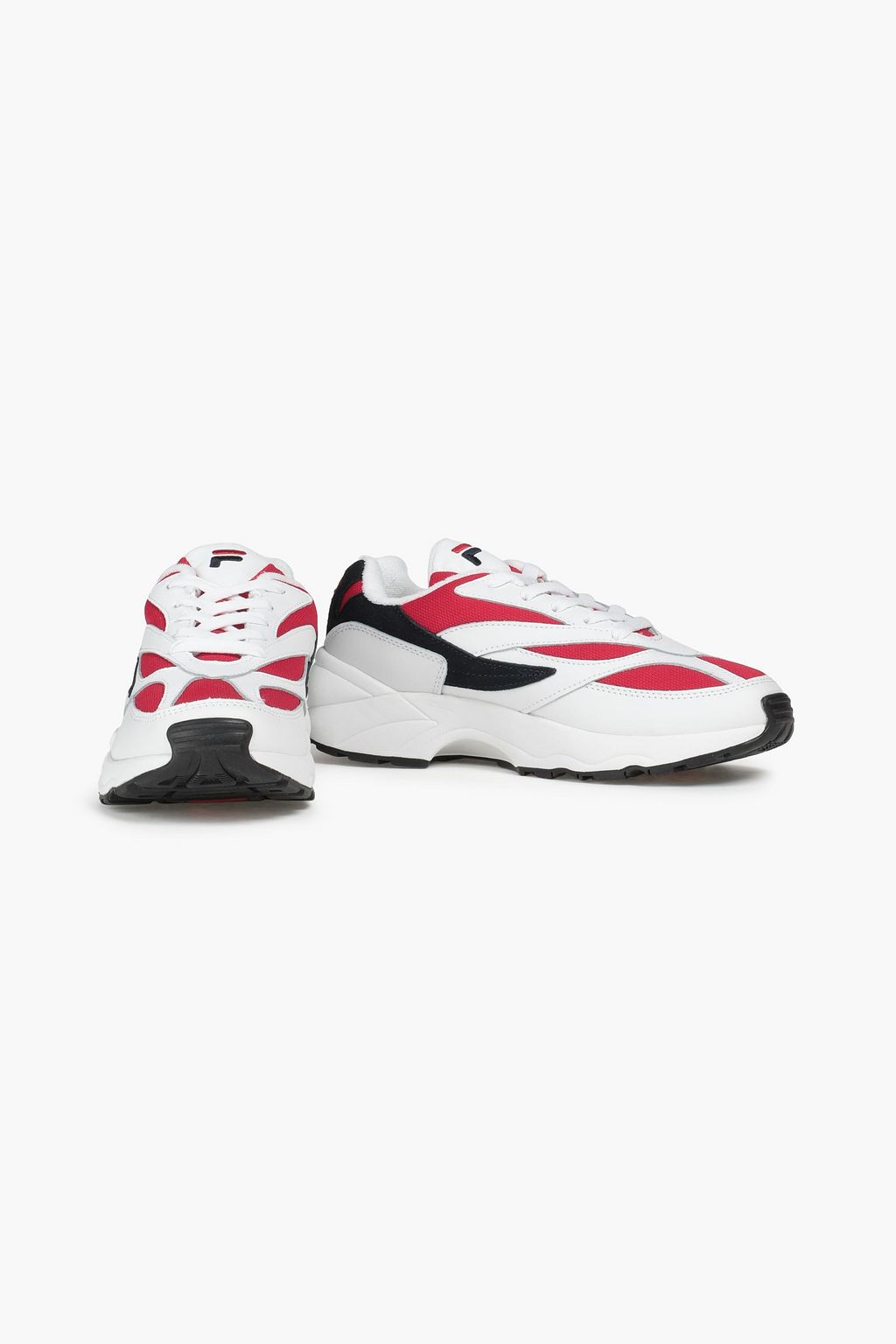 FILA V94 leather suede and canvas sneakers