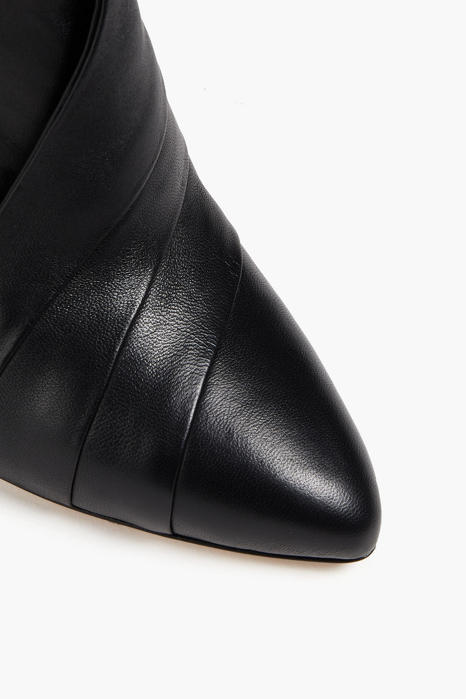Isabel Marant Acna Leather Ankle Boots In Black