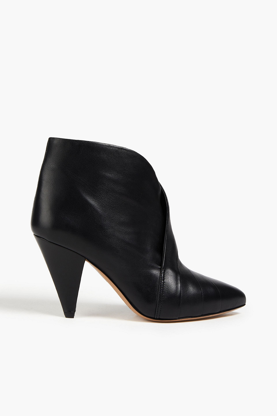 Isabel Marant Acna Leather Ankle Boots In Schwarz