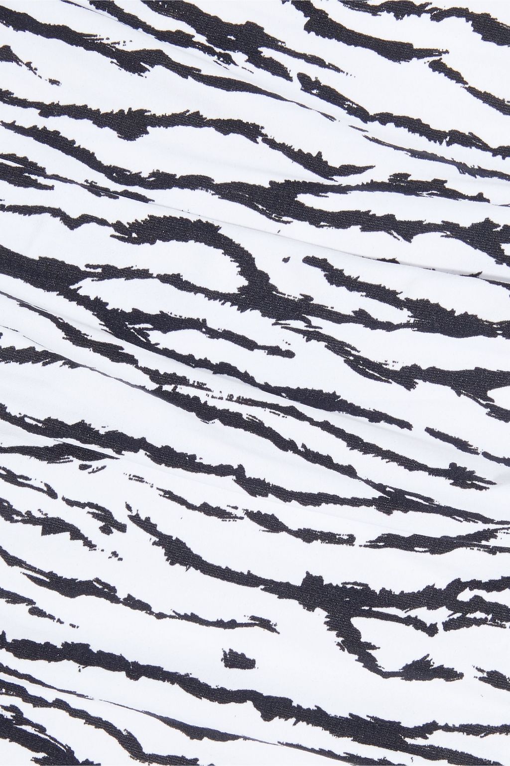 MELISSA ODABASH Lyon ruched tiger-print high-rise bikini briefs