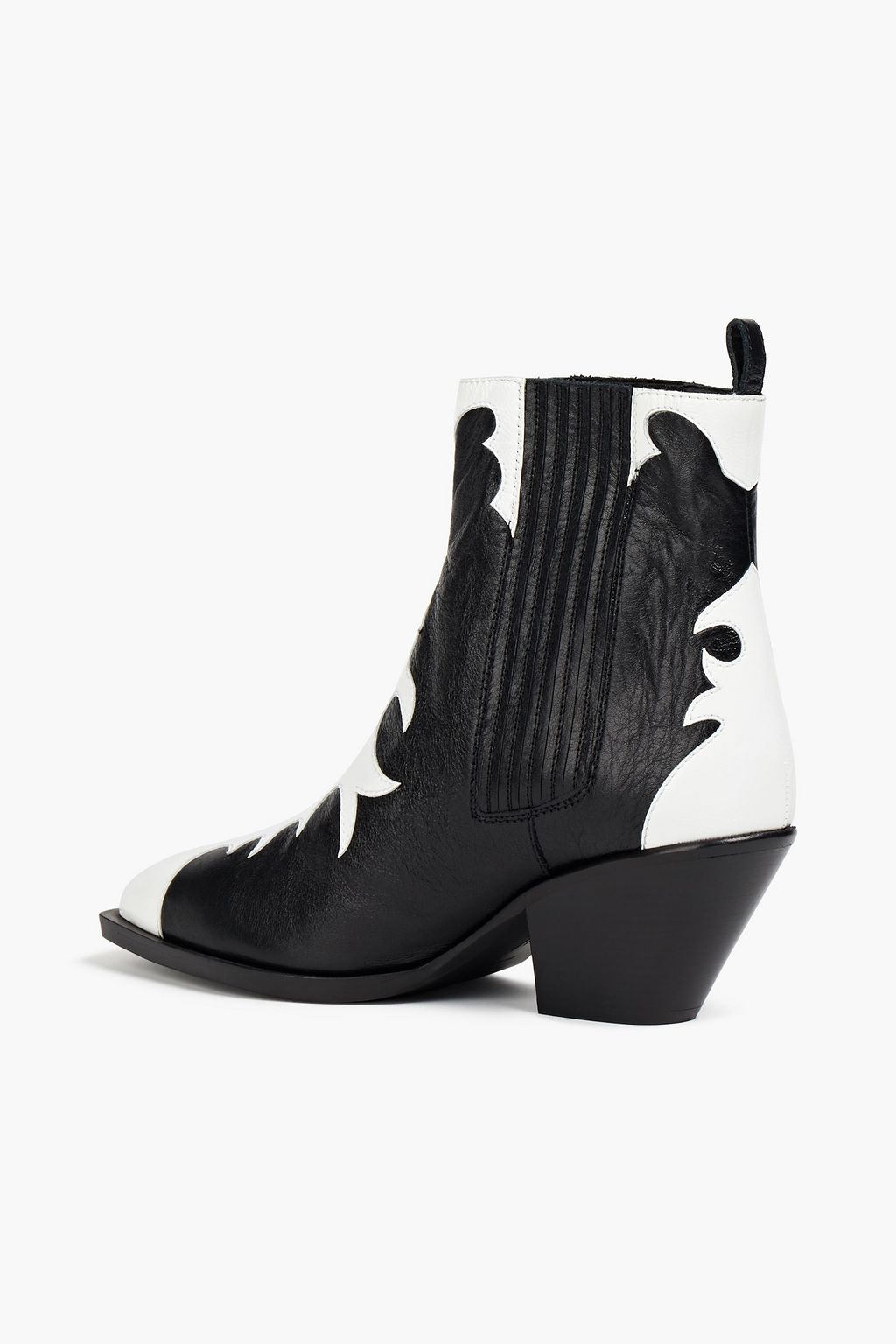 GIUSEPPE ZANOTTI Tambo two-tone textured-leather ankle boots