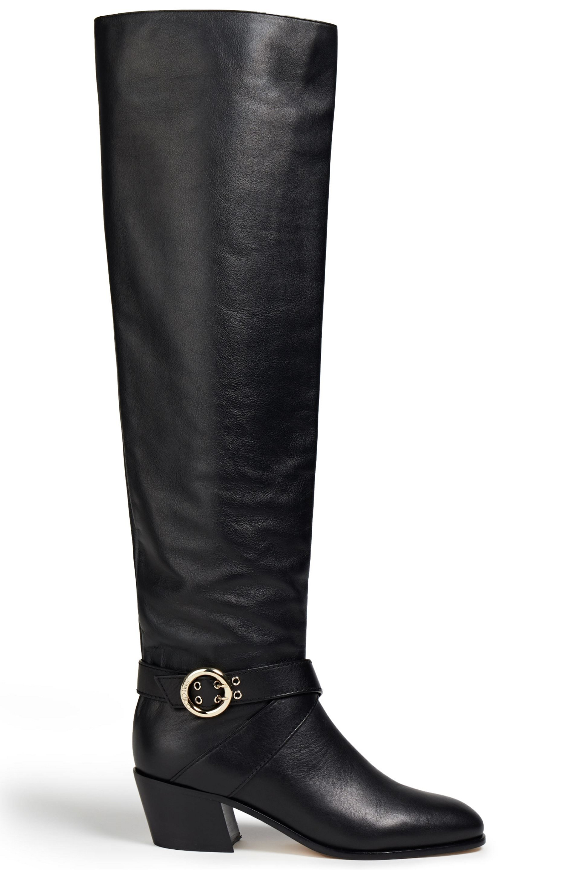 JIMMY CHOO Beca 45 leather knee boots