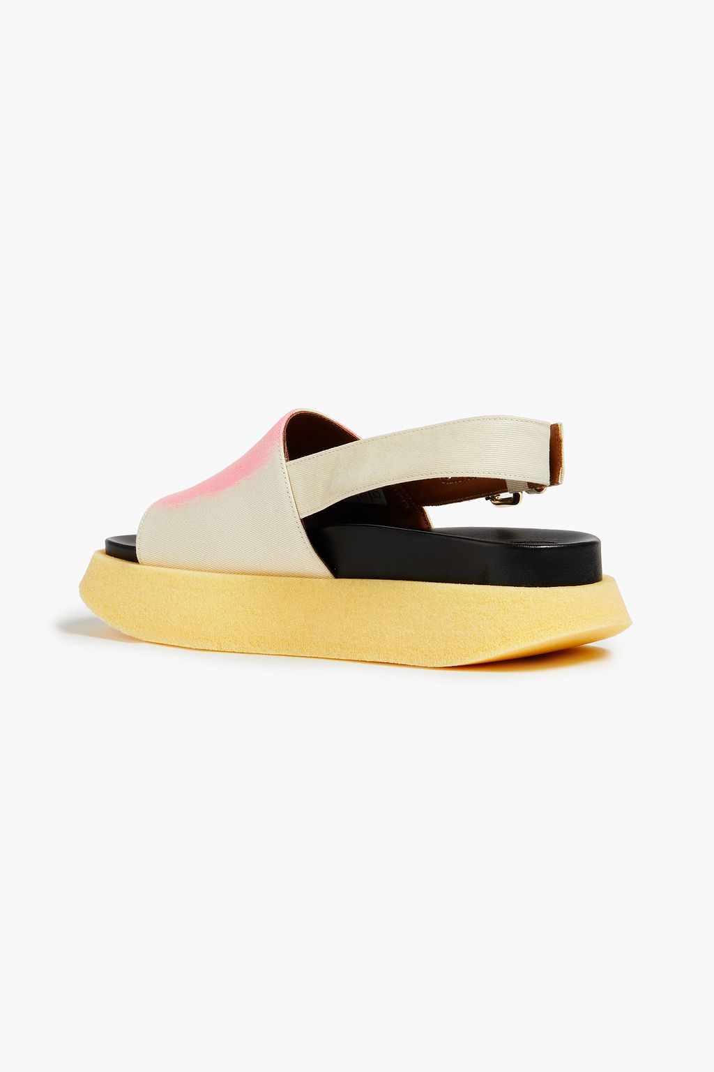 MARNI Printed ottoman slingback sandals