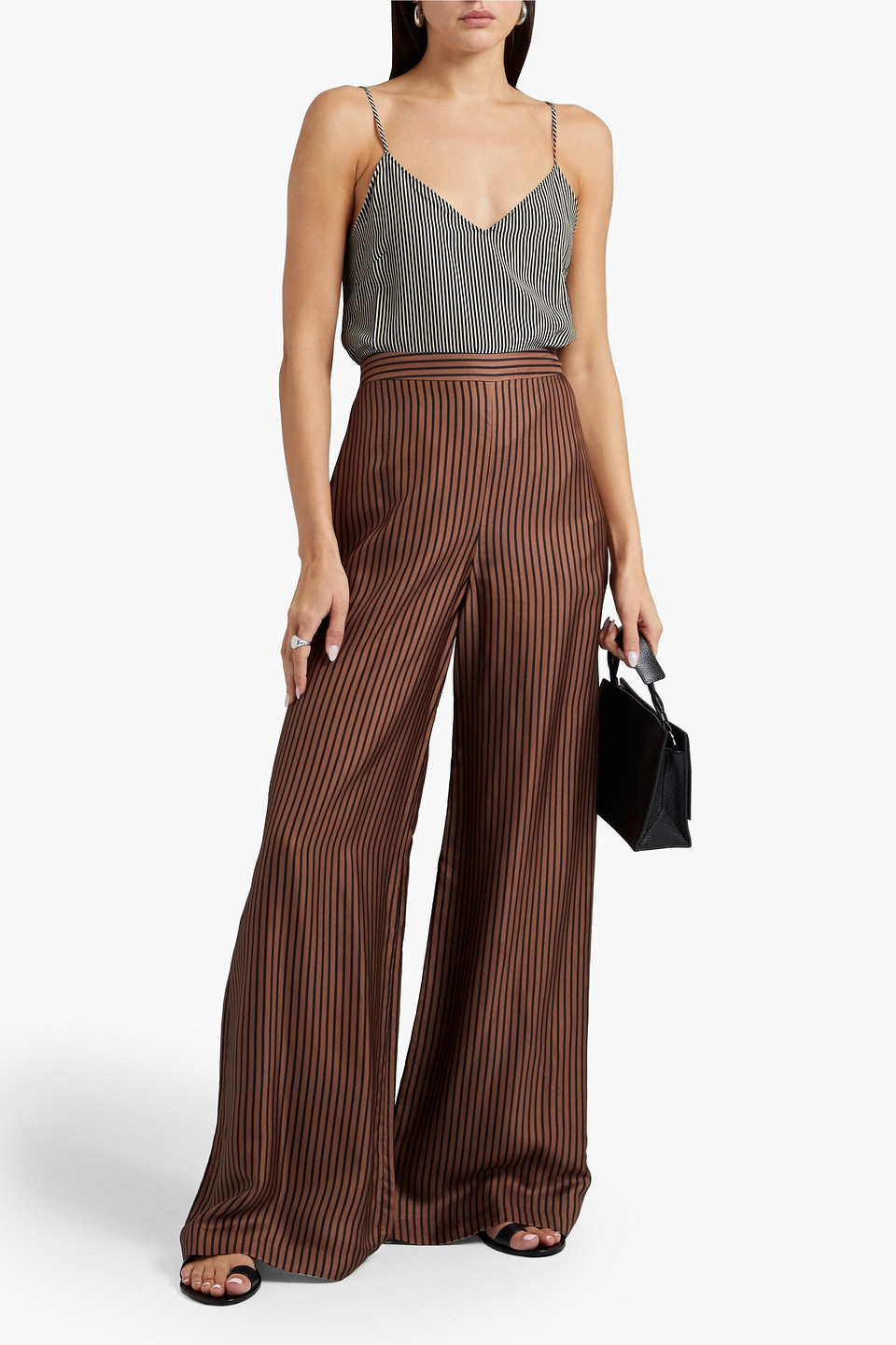 Rag & Bone Astrid Striped Silk Camisole In White