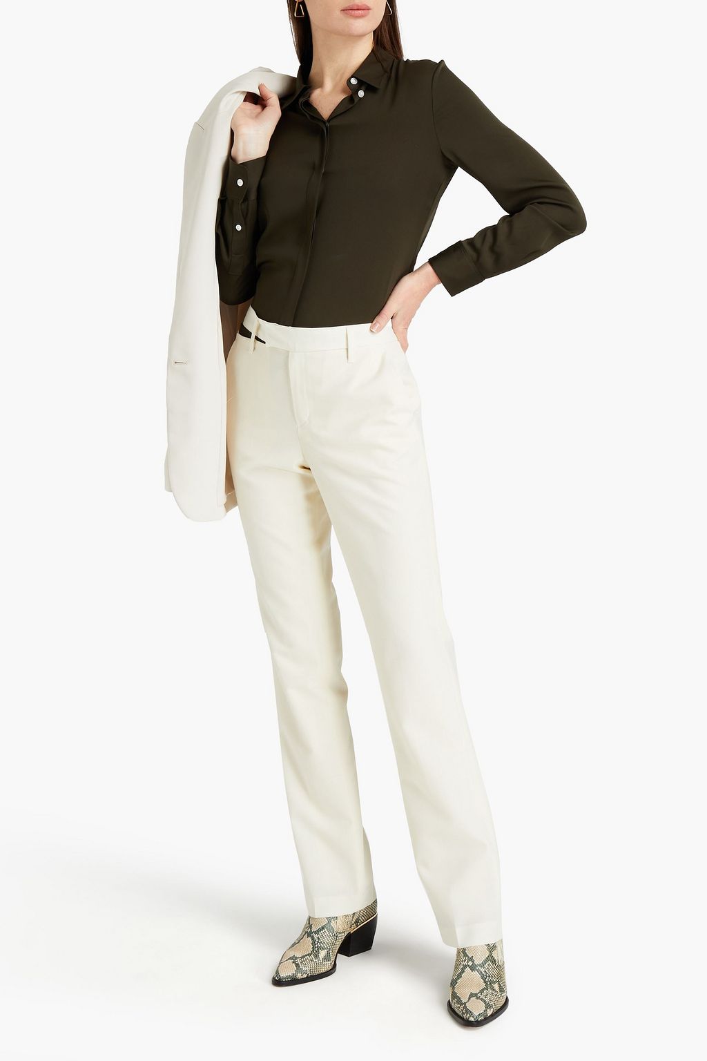 ZADIG&VOLTAIRE Cutout woven straight-leg pants