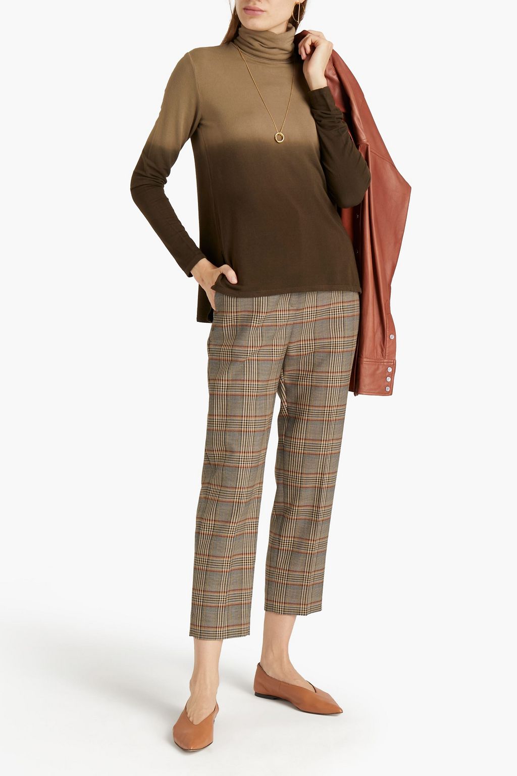 MAJESTIC FILATURES Dégradé French terry turtleneck top