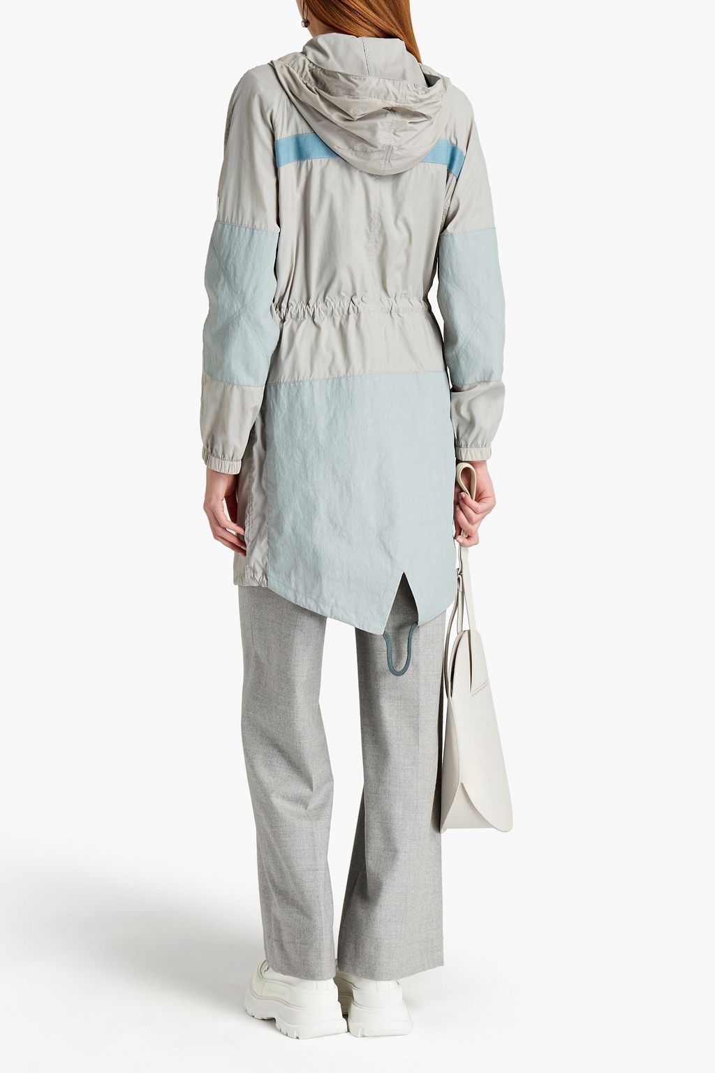 ARMY BY YVES SALOMON Appliquéd shell hooded parka