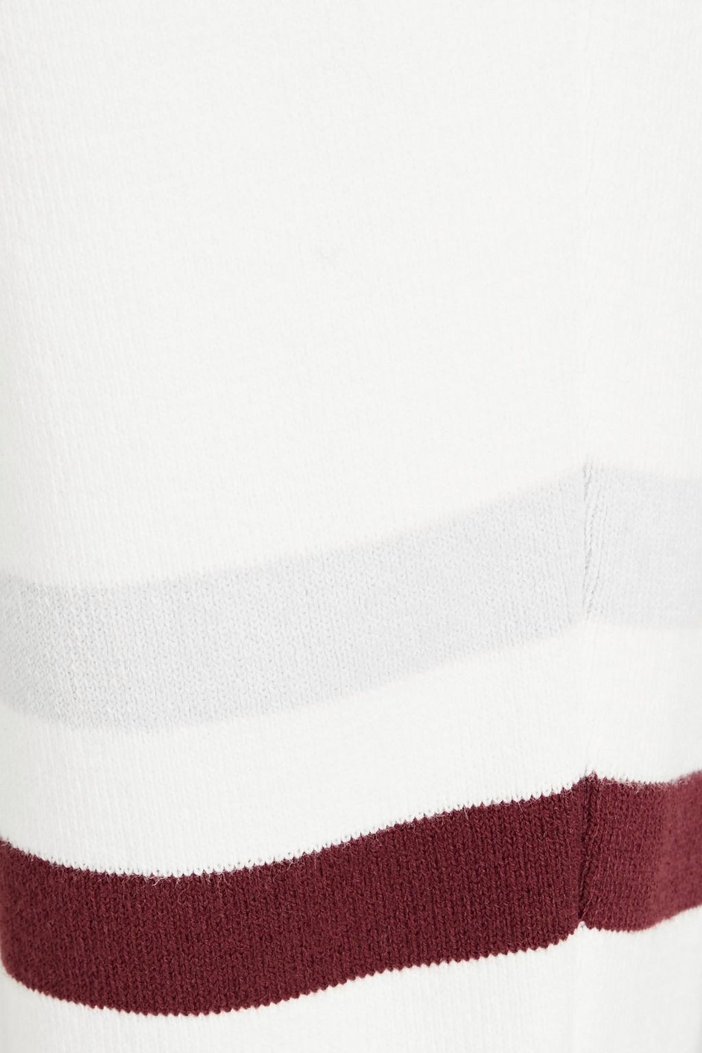 THE UPSIDE Ribbed striped cotton-blend jersey track pants