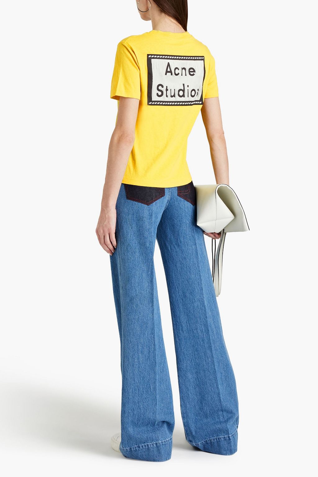 ACNE STUDIOS Logo-appliquéd cotton-jersey T-shirt