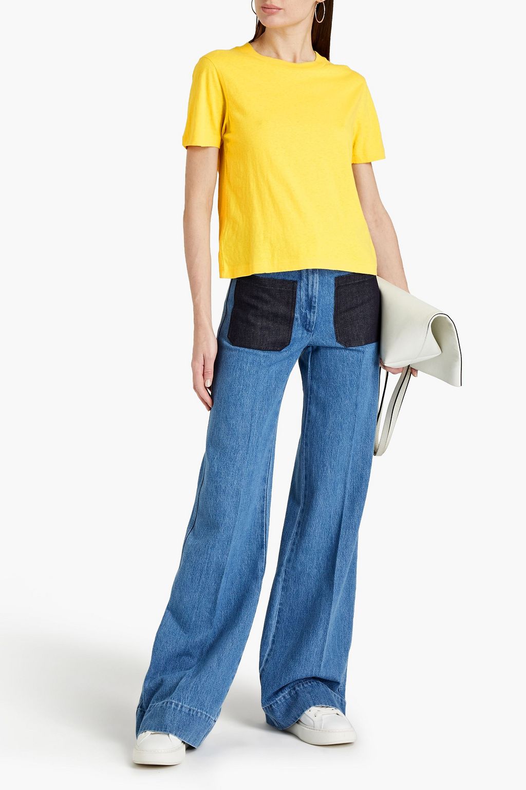 ACNE STUDIOS Logo-appliquéd cotton-jersey T-shirt