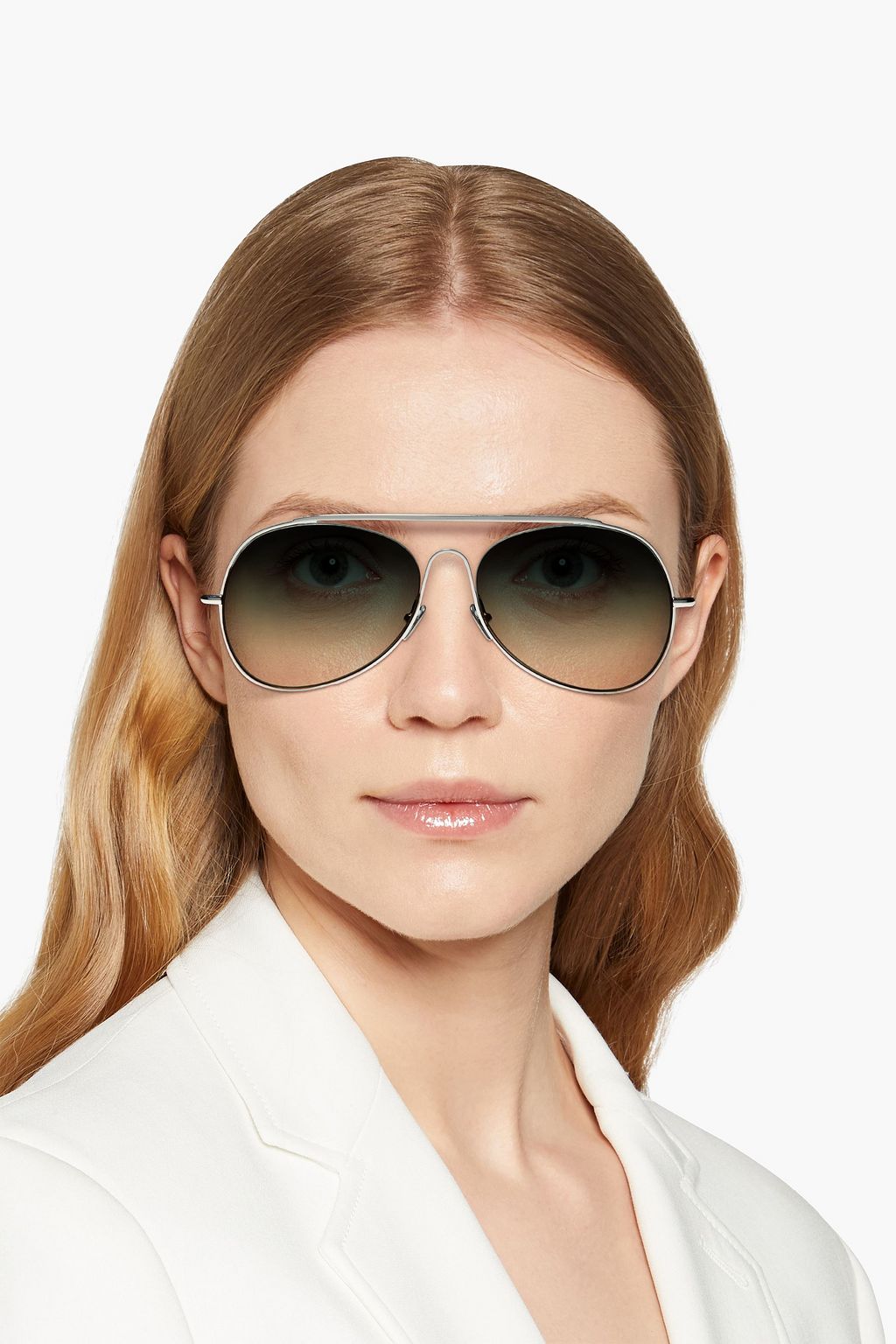 ACNE STUDIOS Spitfire aviator-style gold-tone sunglasses