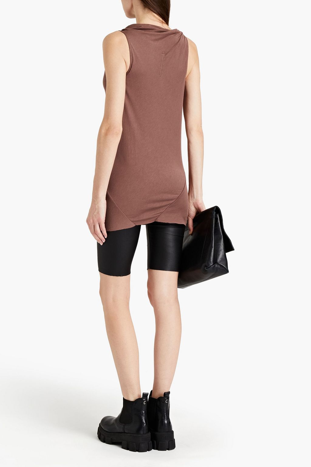 RICK OWENS LILIES Draped jersey top