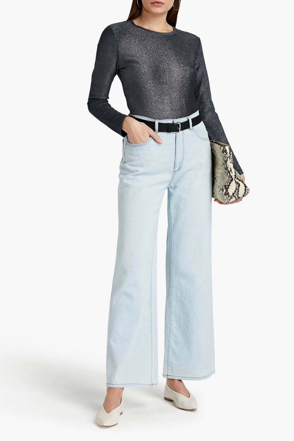 MAJESTIC FILATURES Coated metallic chenille top