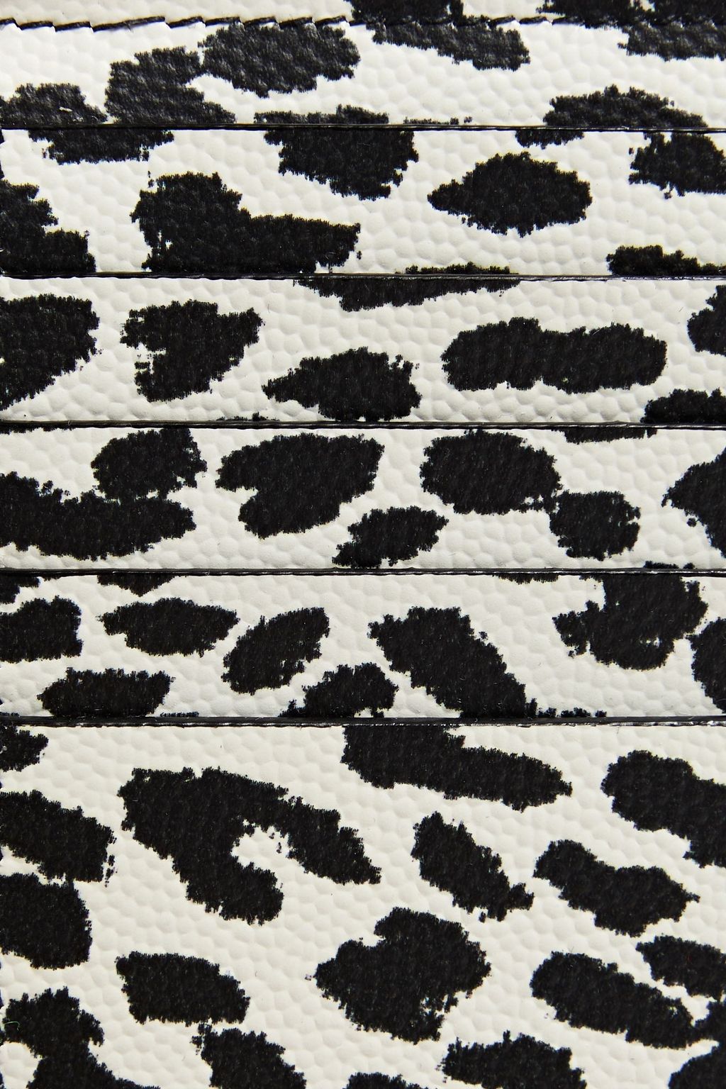 SAINT LAURENT Leopard-print textured-leather cardholder