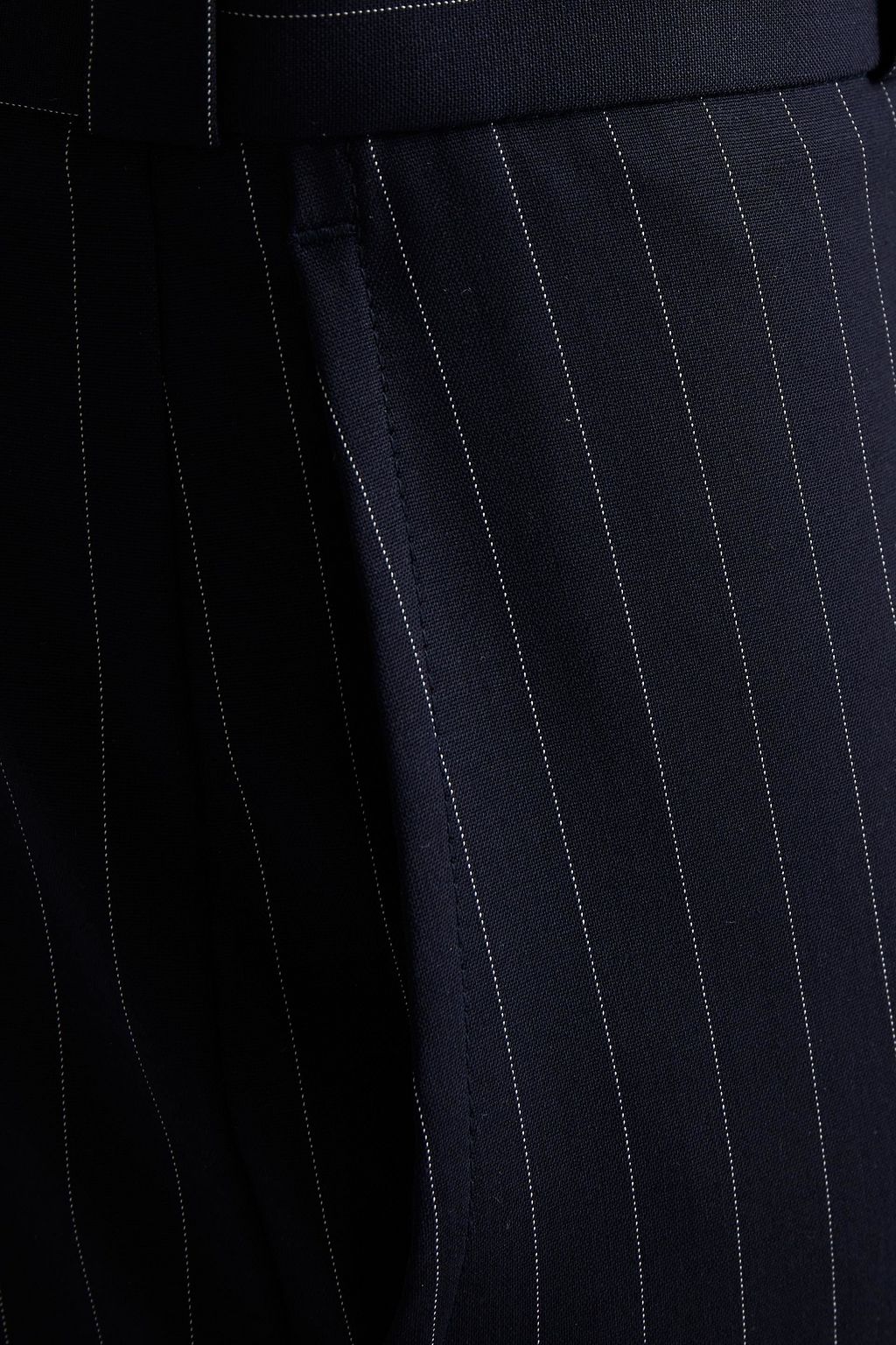 VETEMENTS Pinstriped stretch-wool crepe straight-leg pants
