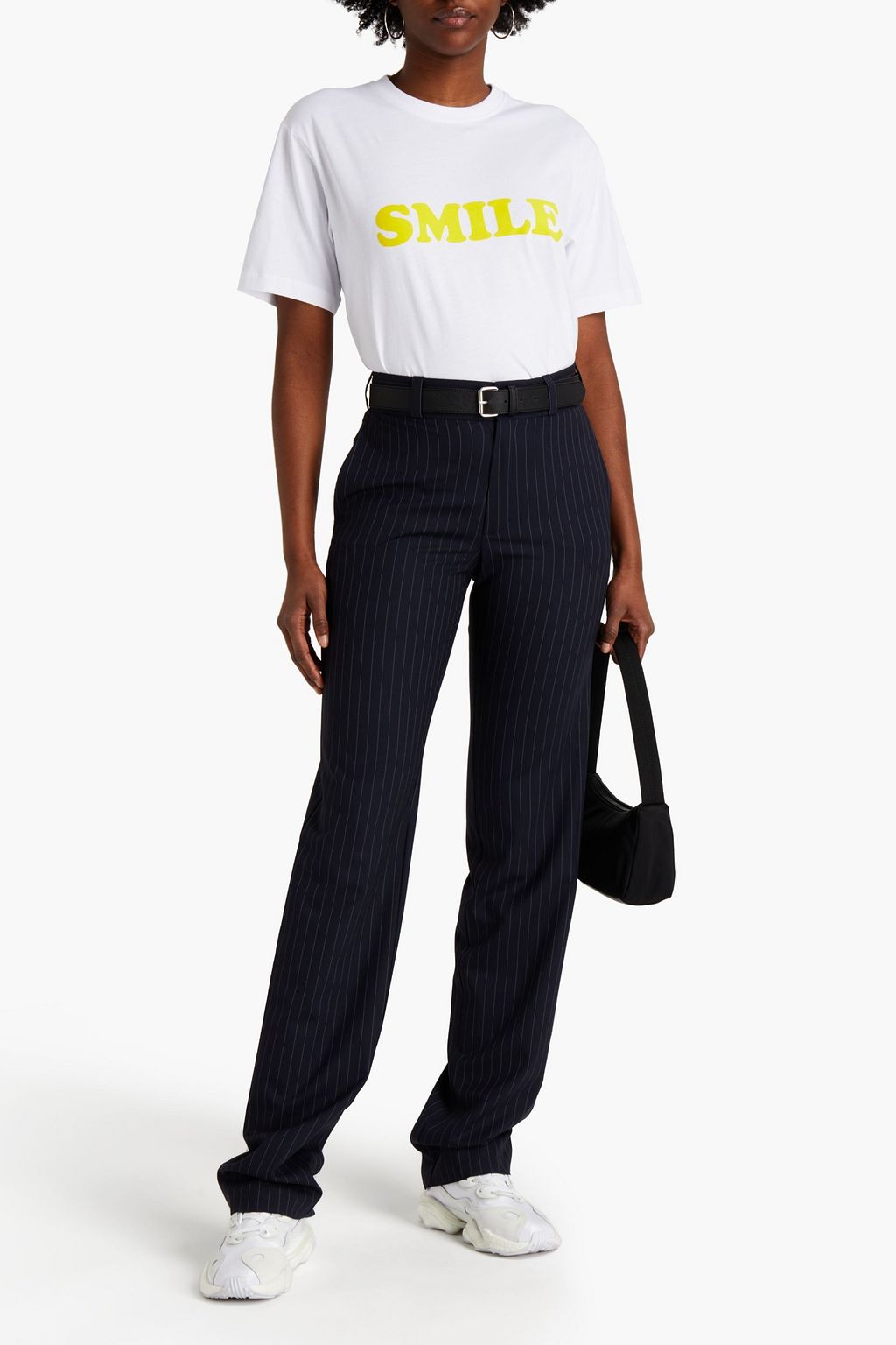 VETEMENTS Pinstriped stretch-wool crepe straight-leg pants