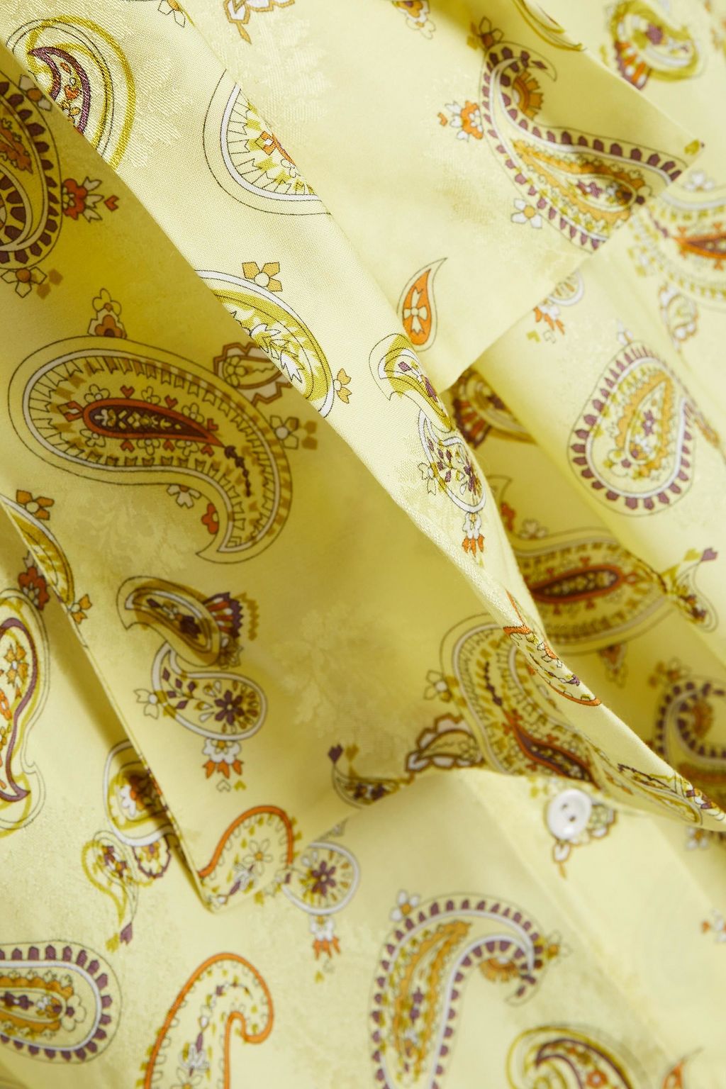 ACNE STUDIOS Pussy-bow paisley-print satin-jacquard shirt