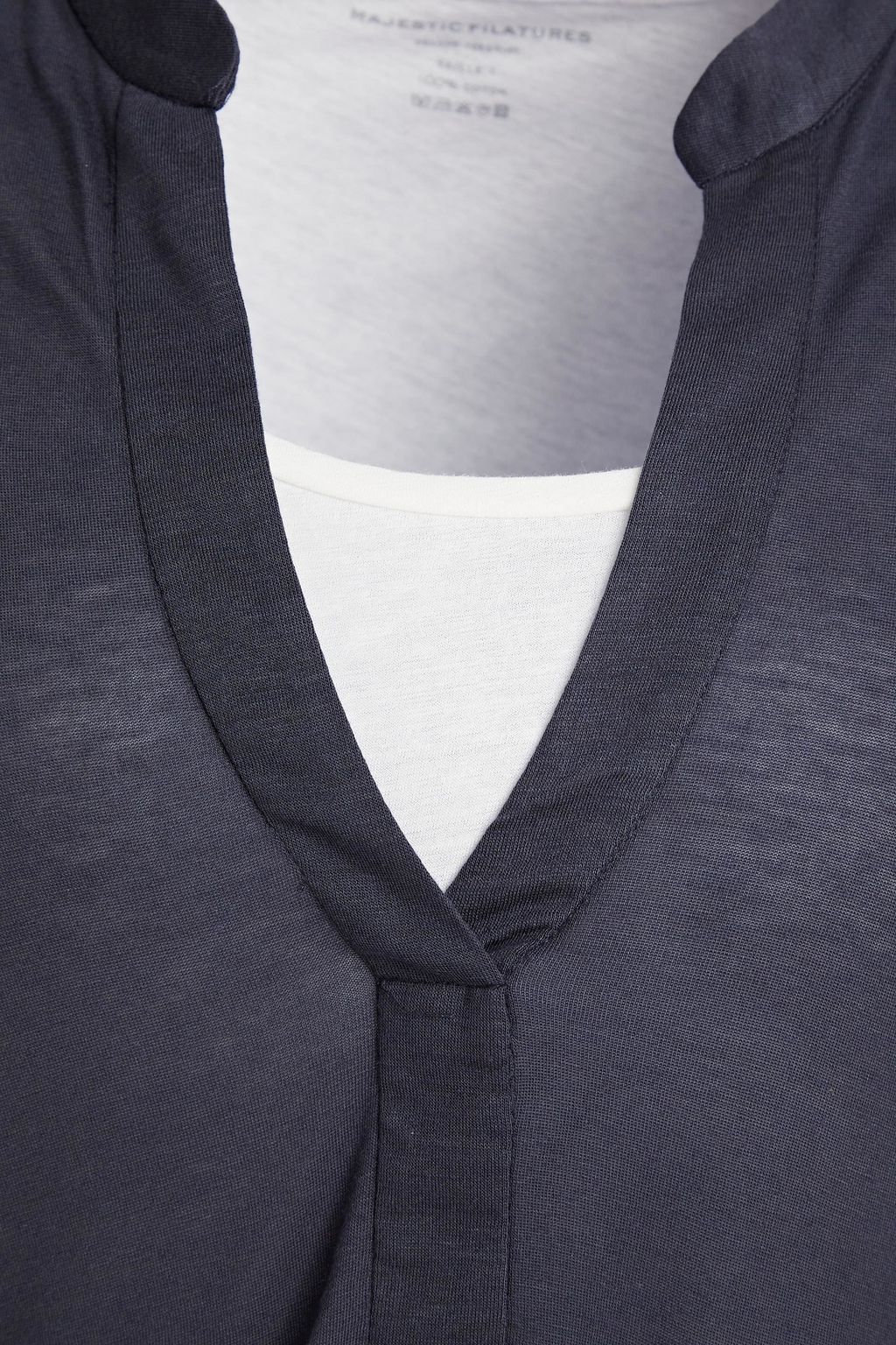 MAJESTIC FILATURES Layered jersey top