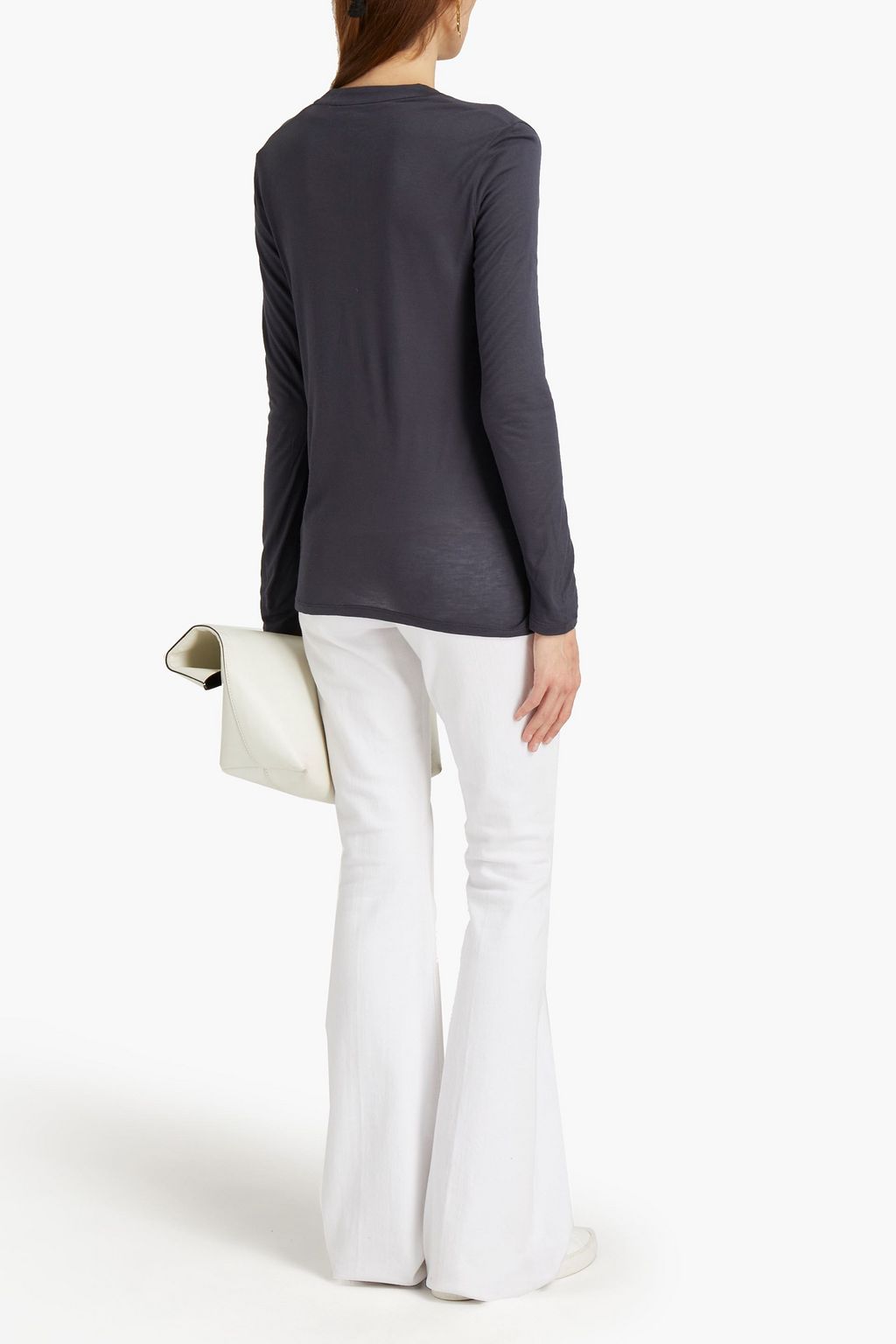 MAJESTIC FILATURES Layered jersey top