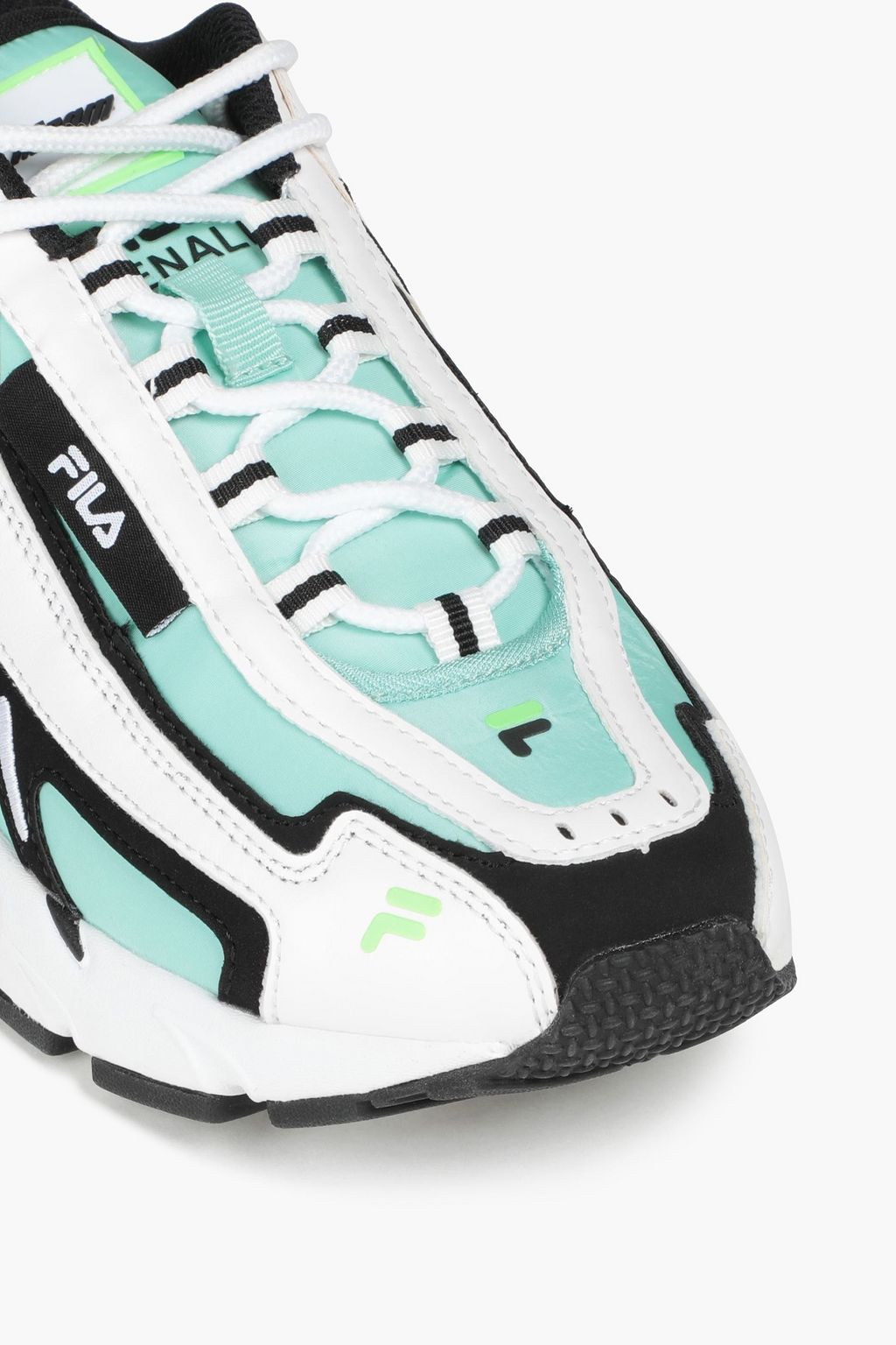 MSGM X FILA Embroidered faux leather sneakers