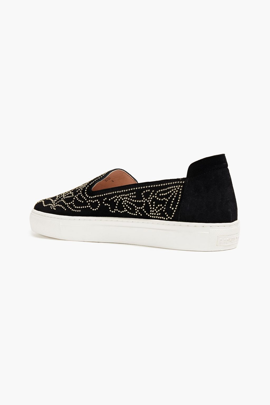 RACHEL ZOE Burke bead-embellished suede sneakers