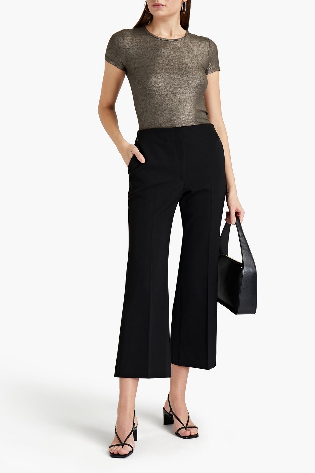 MAJESTIC FILATURES Metallic jersey top