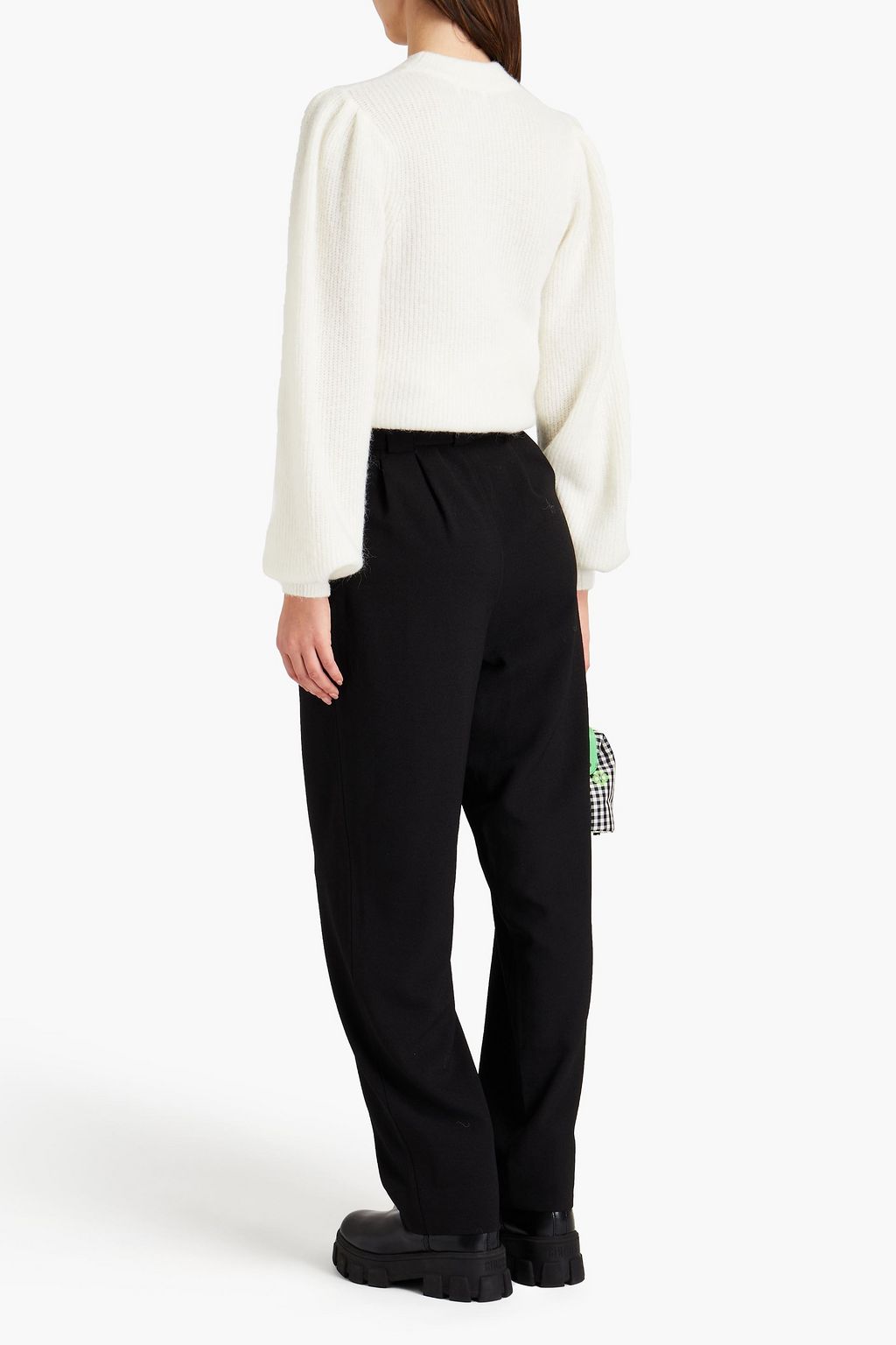 GANNI Ribbed-knit sweater