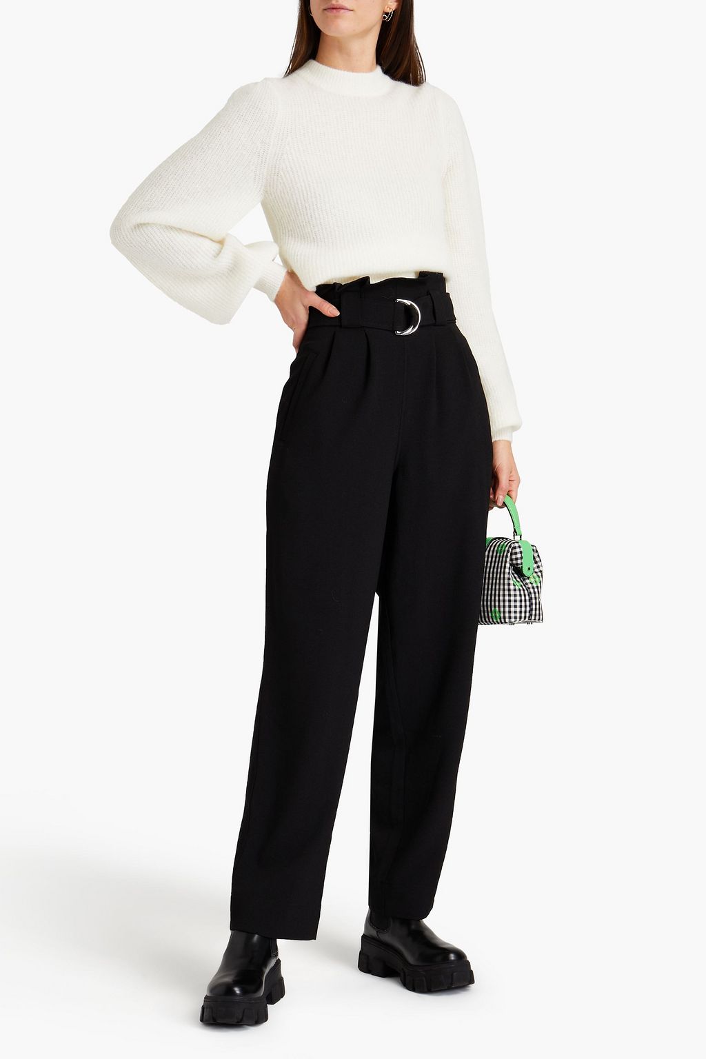 GANNI Ribbed-knit sweater