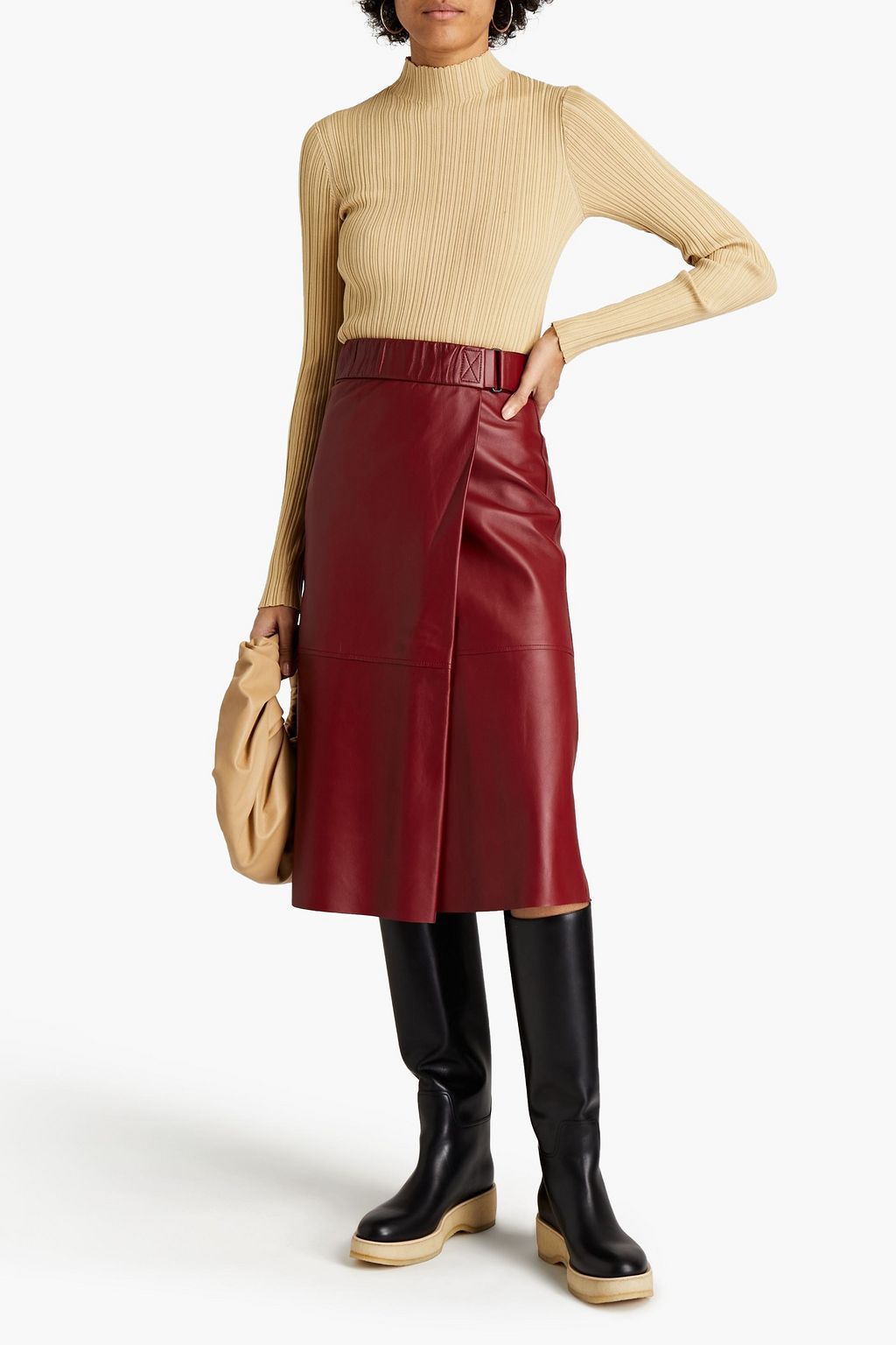 ACNE STUDIOS Ribbed cotton-blend turtleneck sweater