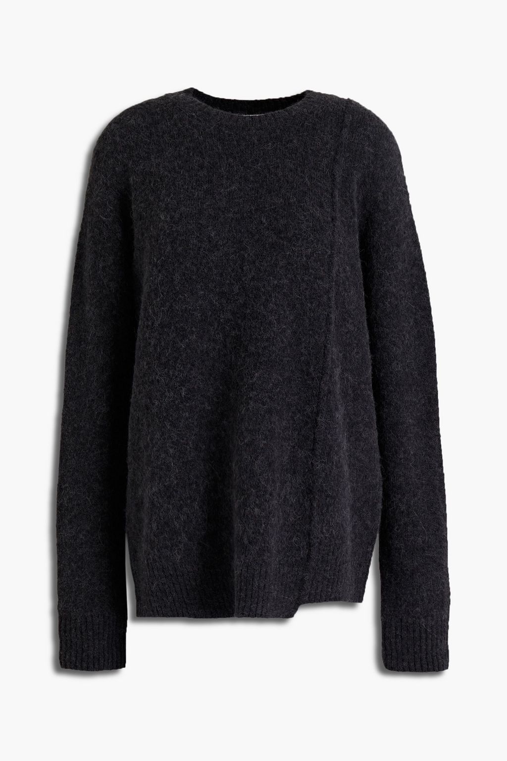 Anthracite Brushed knitted sweater 