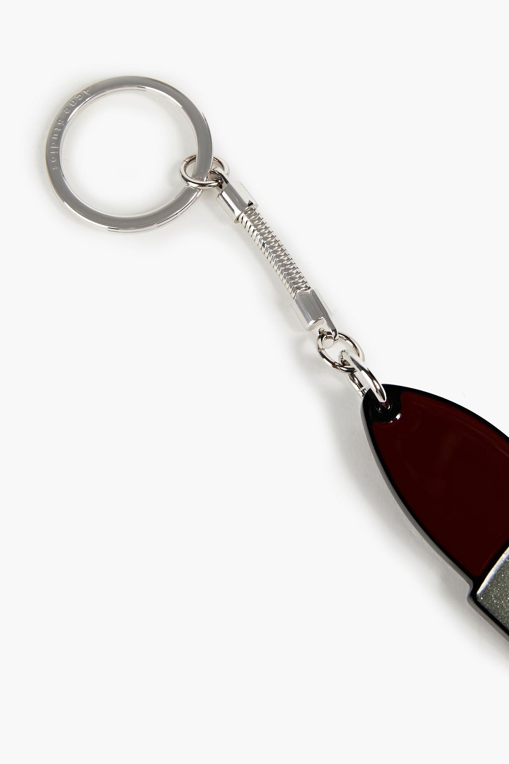 ACNE STUDIOS Glittered enamel keychain