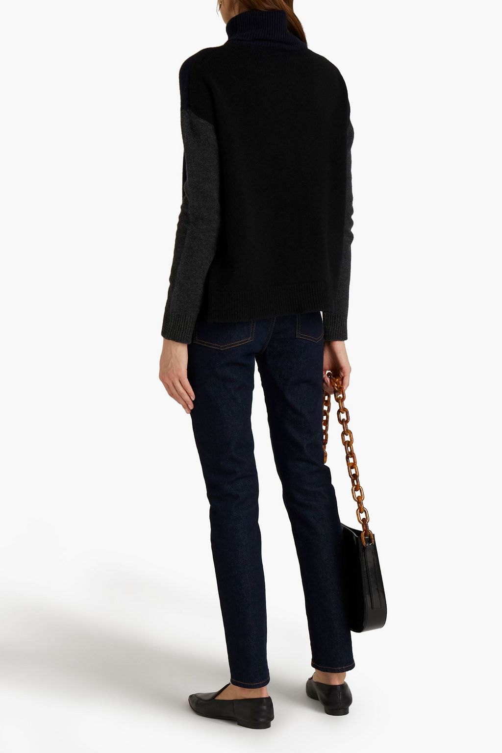 MAJESTIC FILATURES Merino wool and cashmere-blend turtleneck sweater