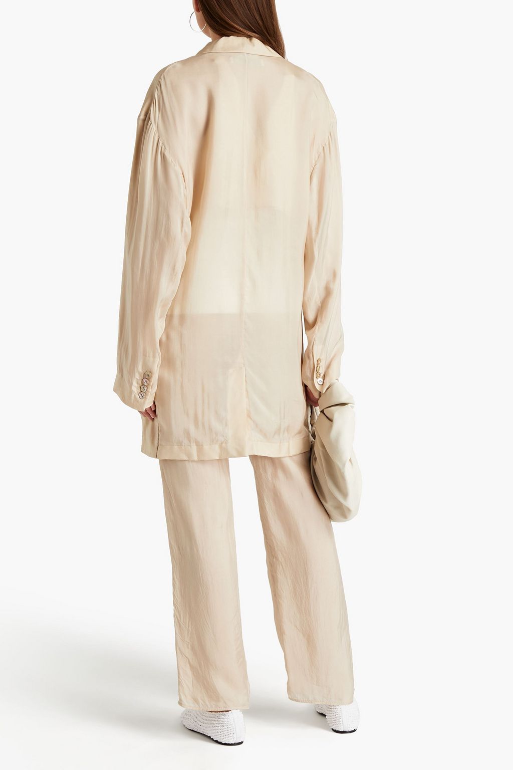 ACNE STUDIOS Cupro straight-leg pants