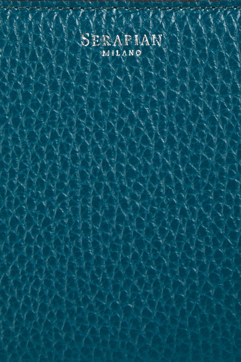SERAPIAN Cachemerie pebbled-leather wallet