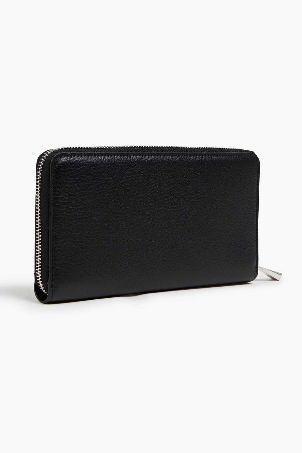 SERAPIAN Pebbled-leather continental wallet
