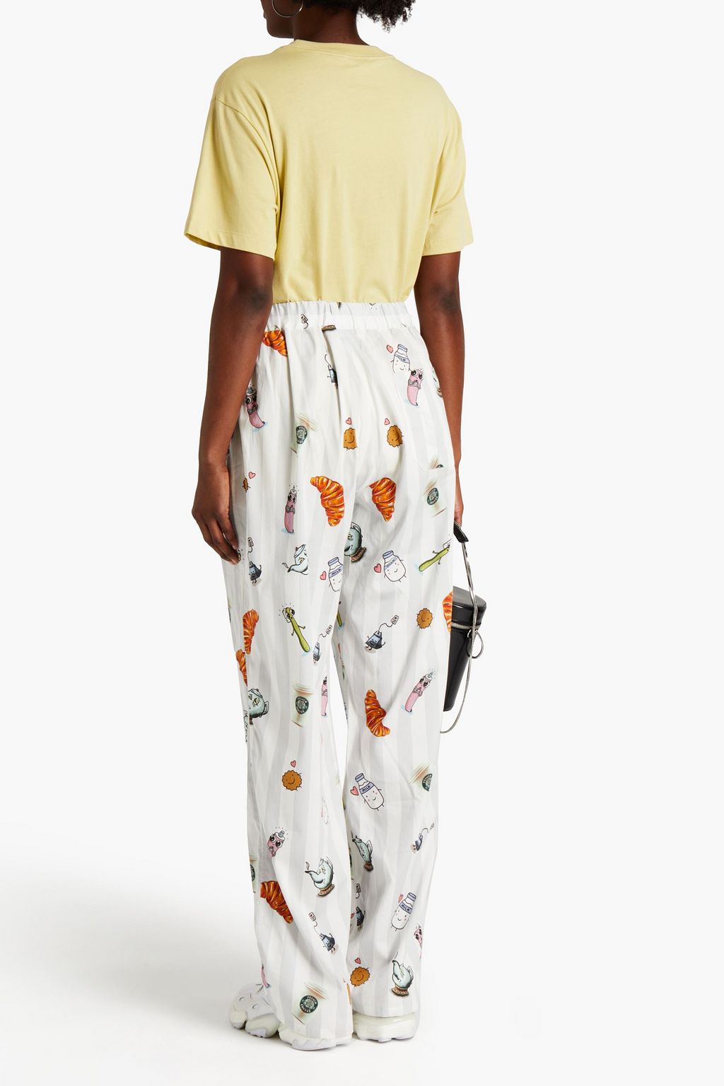 VETEMENTS Printed cotton-jersey track pants