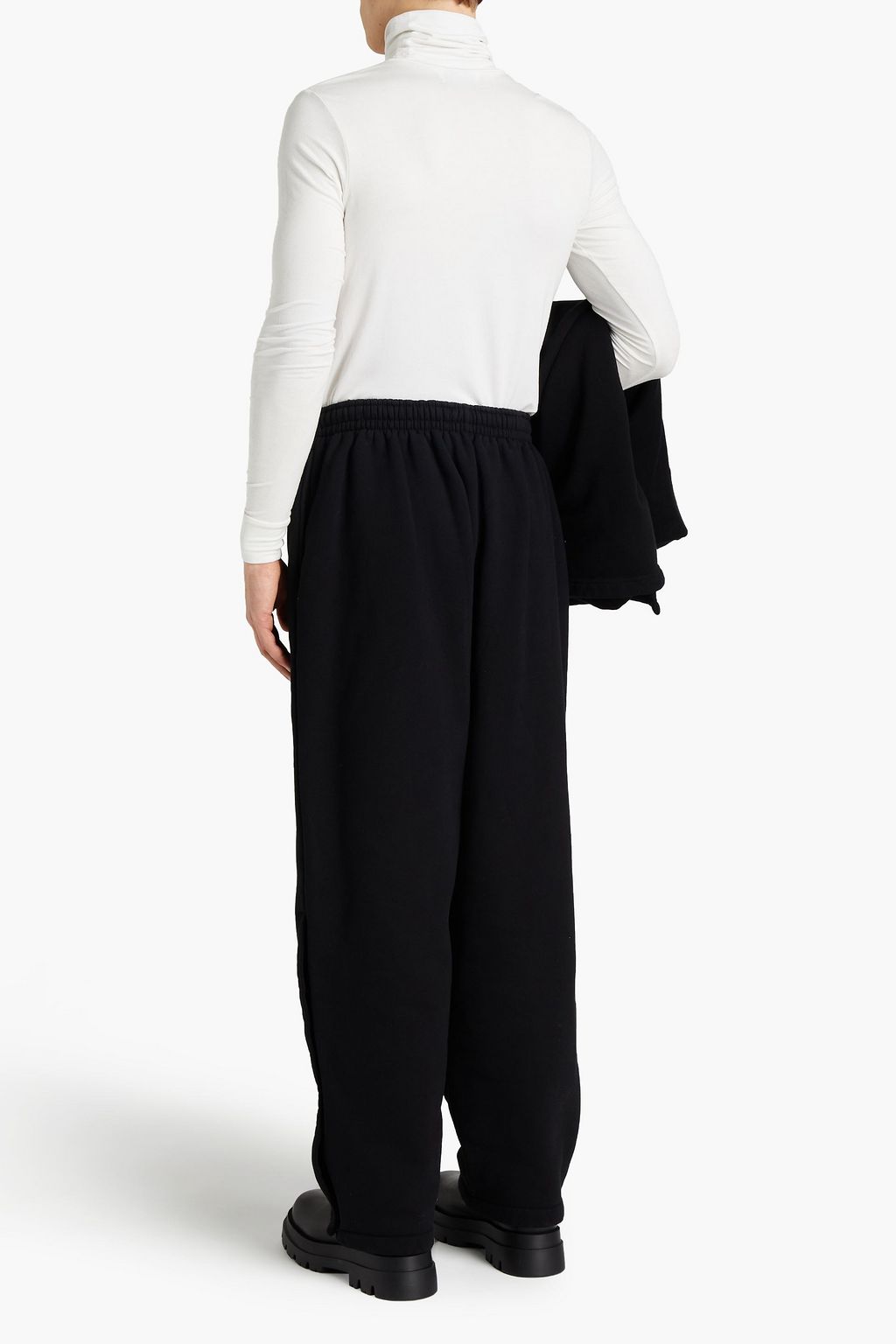 BALENCIAGA Cotton-fleece sweatpants