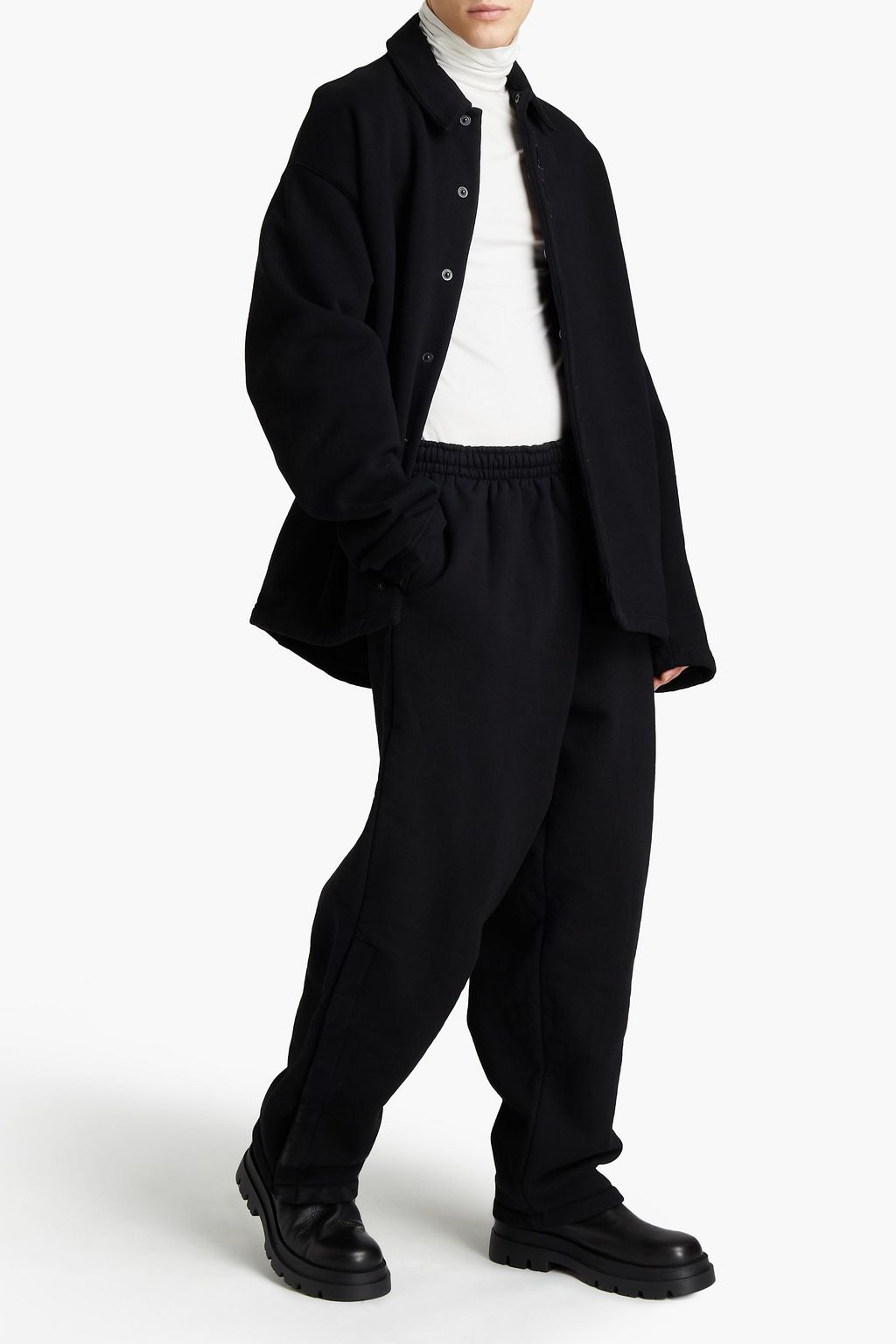 BALENCIAGA Cotton-fleece sweatpants