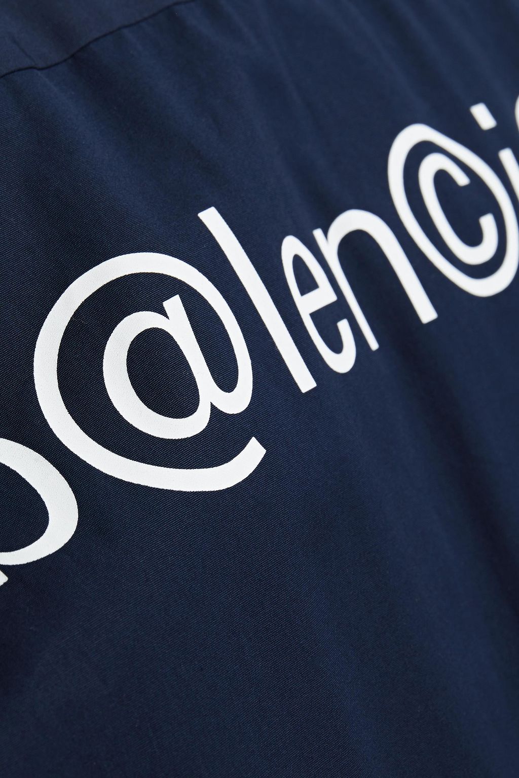 BALENCIAGA Logo-embroidered cotton-poplin shirt