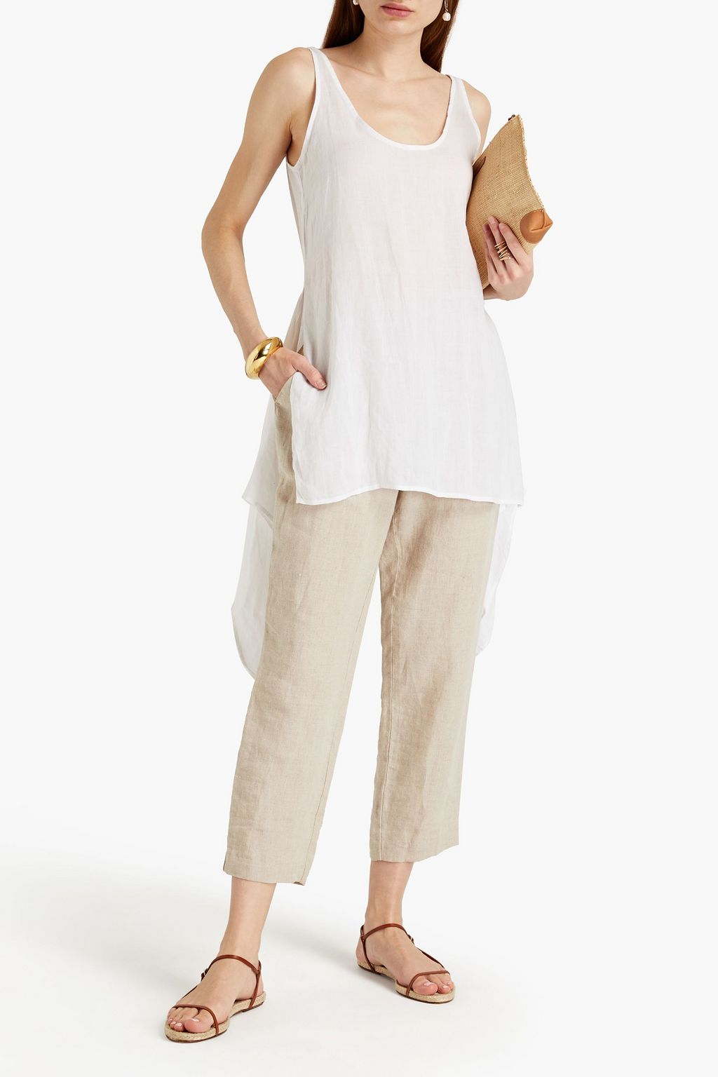 ANEMOS Asymmetric ramie top