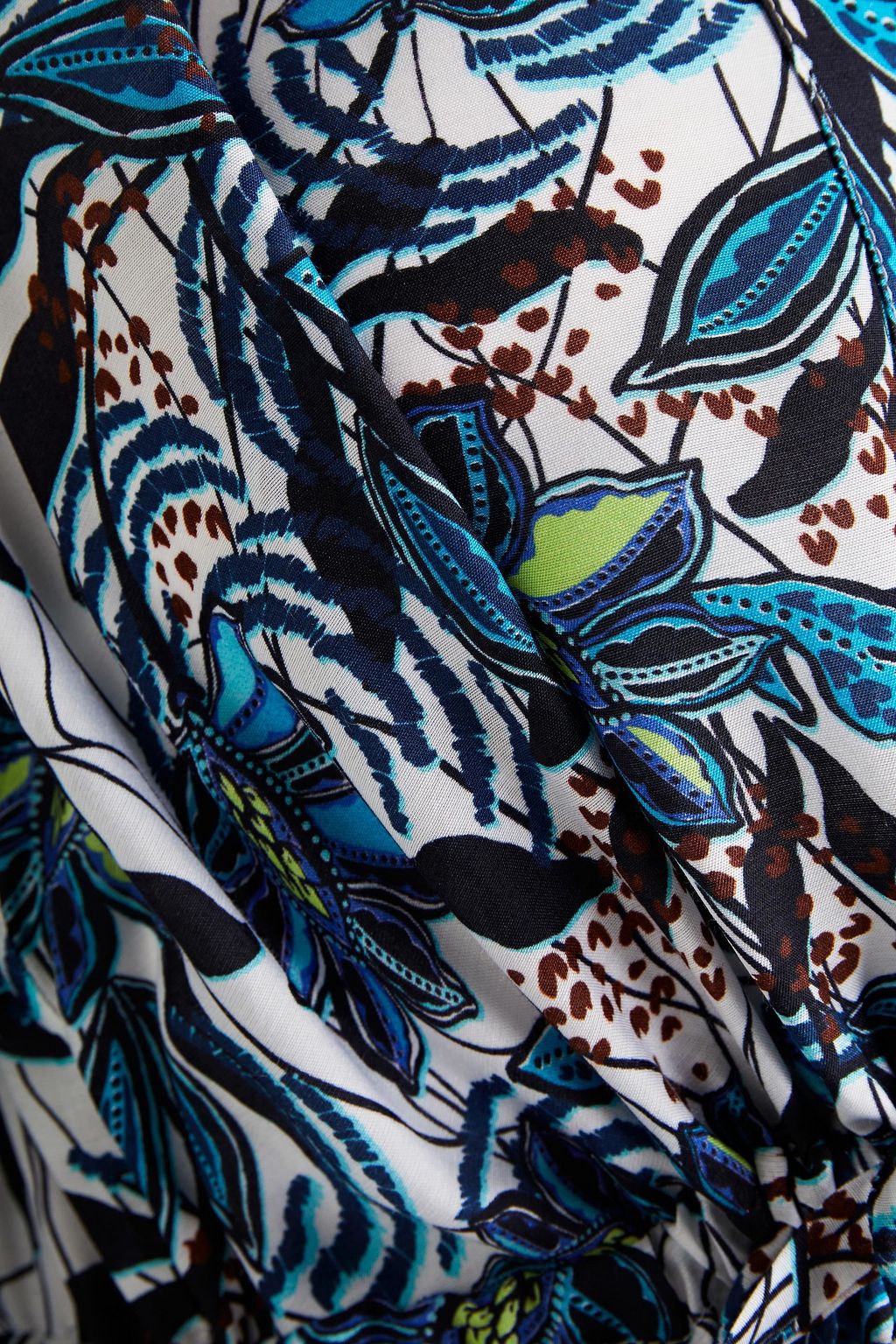 JETS AUSTRALIA BY JESSIKA ALLEN Gathered floral-print voile mini dress