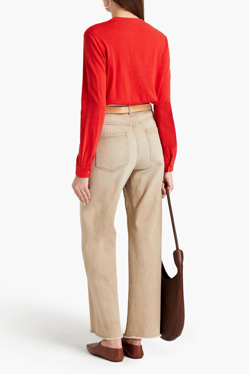 MAJESTIC FILATURES Cotton and cashmere-blend jersey top