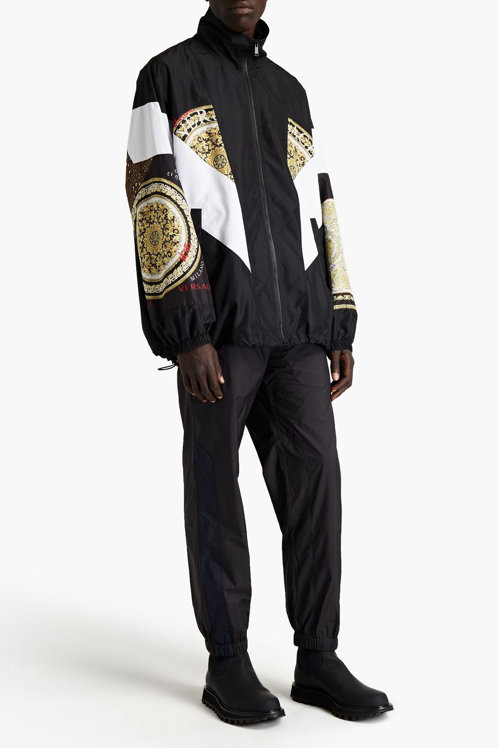 VERSACE Printed shell jacket
